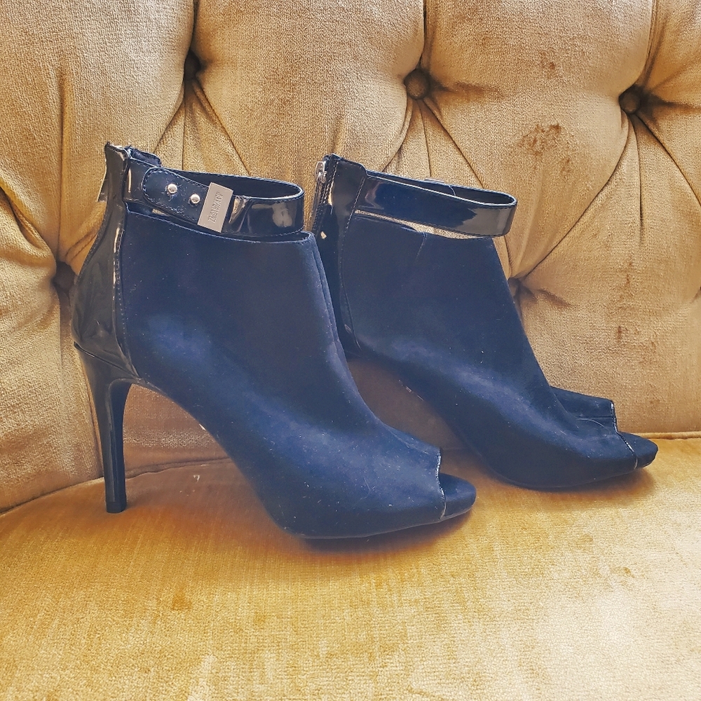 J-Lo Peep Toe Patent Leather Heels